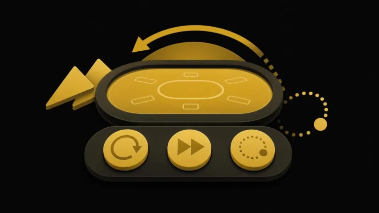 Repetir, doblar y juego automático: los botones de la mesa