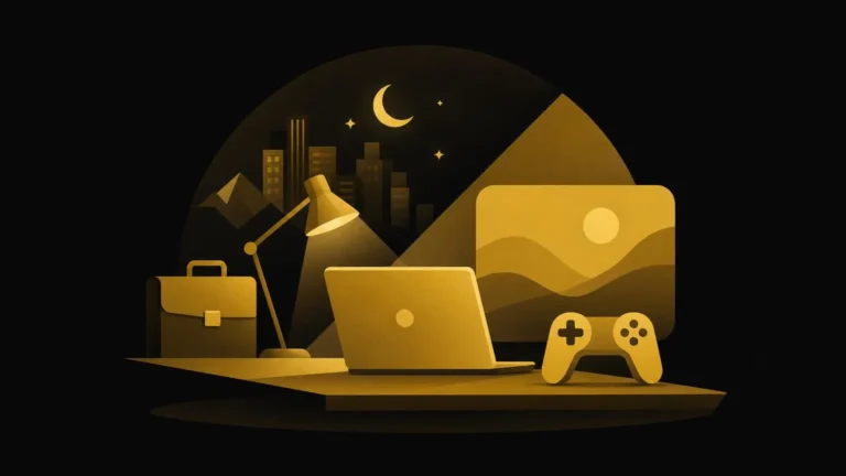 Jugar de noche, después de la pega